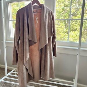 Daydream by Berkshire Home Cozy Robe Women Size S/M Tan Long Sleeves